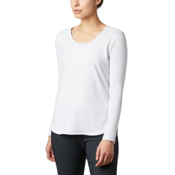 Columbia Ženske Majice S Kapuljačom - Firwood Camp Long Sleeve Bijele Prugice | KSLY-67130